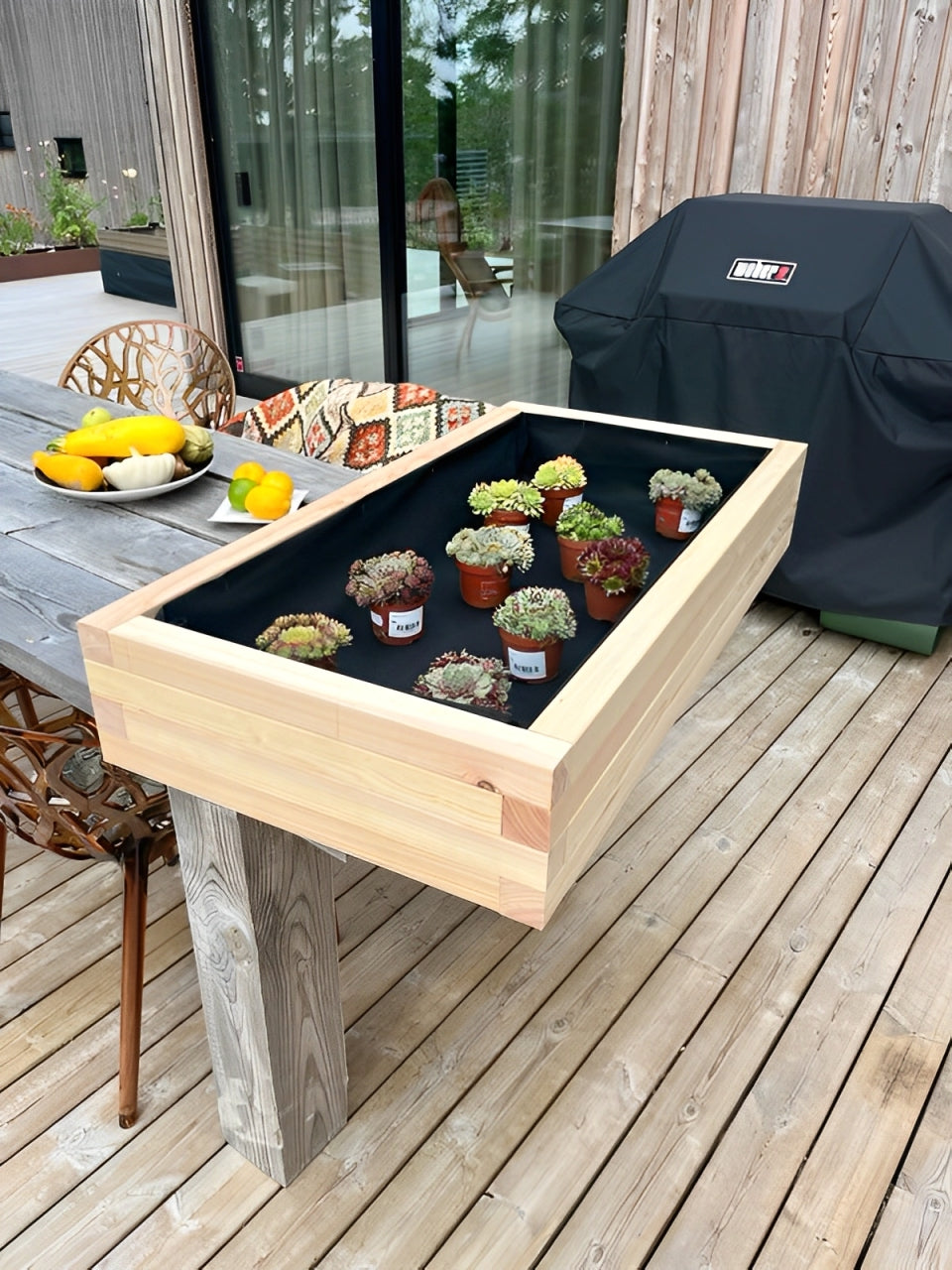 "Grönro" – Handgjord blomlåda för alla växter