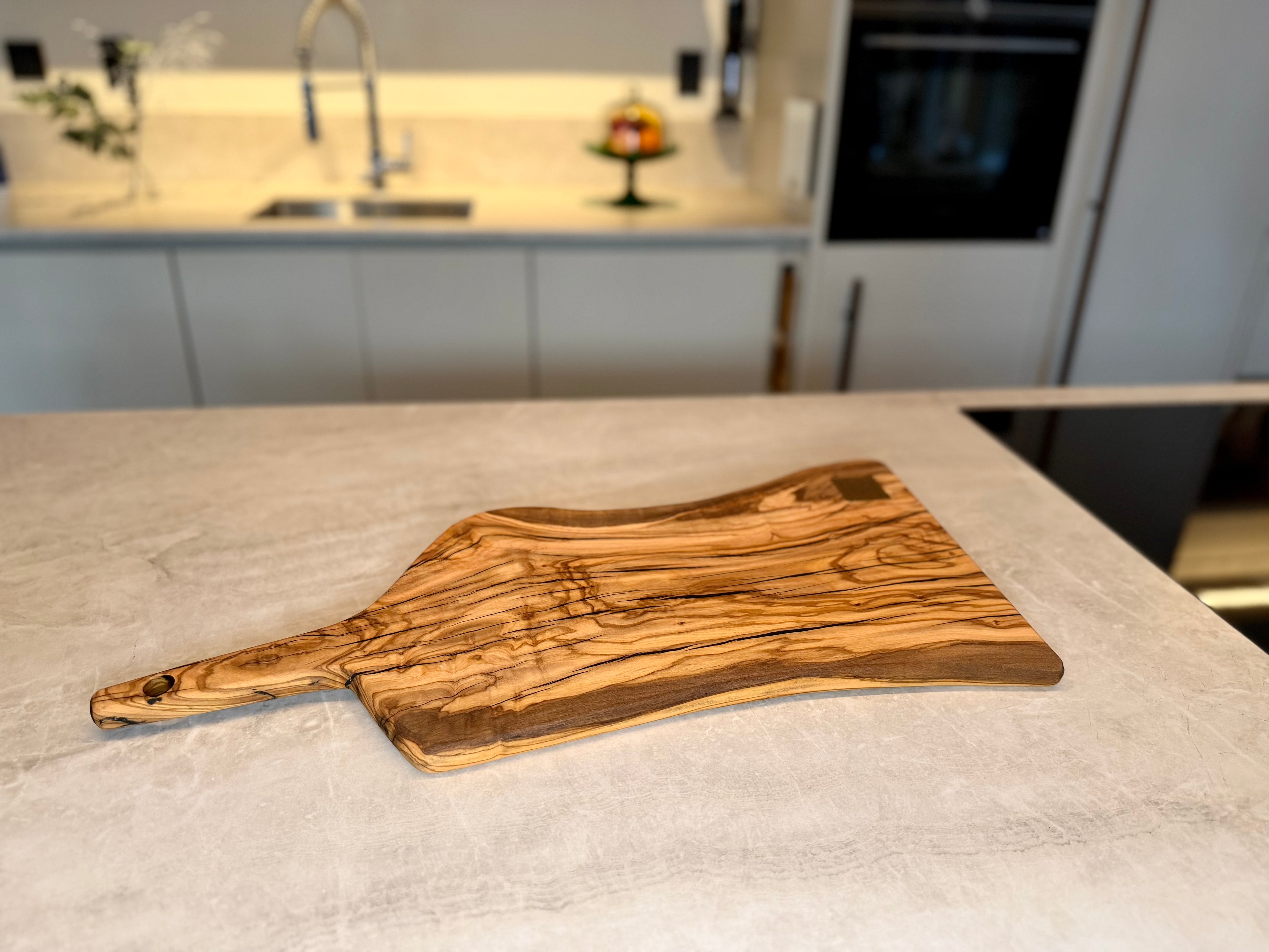 Skärbräda + Olivträ