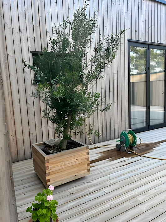 "Grönro" – Handgjord blomlåda för alla växter
